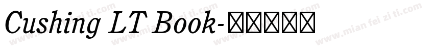 Cushing LT Book字体转换